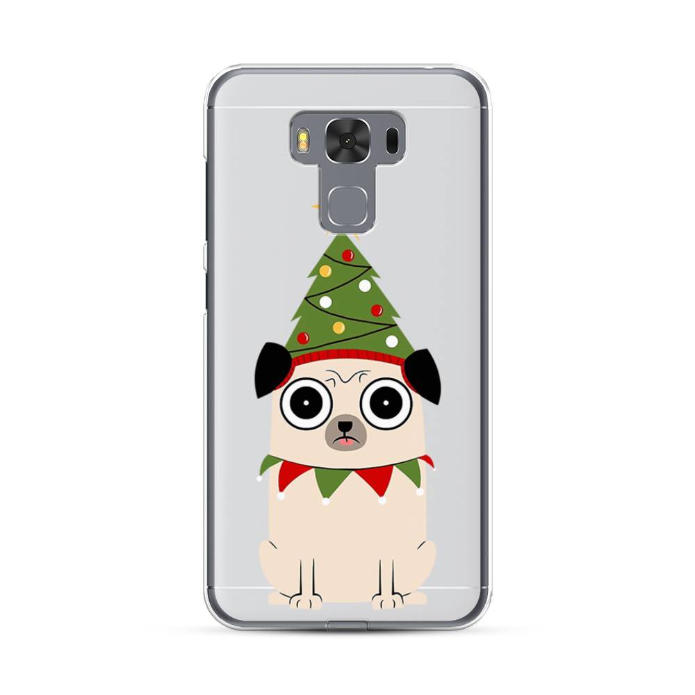 

Чехол на Asus Zenfone 3 Max ZC553KL "Собачка с ёлочкой", Бежевый;красный;зеленый, 40950-1