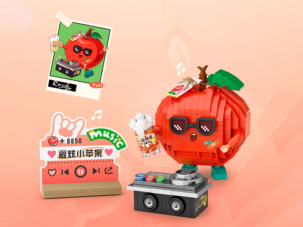 

Конструктор Loz DJ Яблочный грув, 400 деталей, 8850_MK