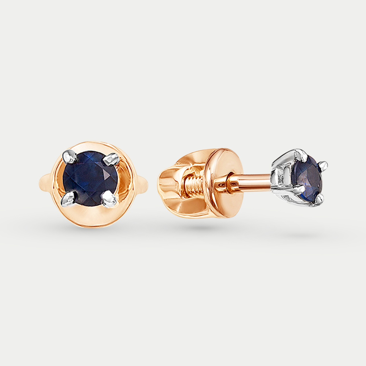 

Серьги из красного золота Vesna jewelry 4038-151-10-00, сапфир, 4038-151-10-00