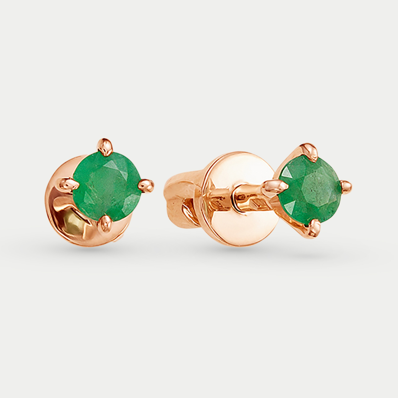 

Серьги из красного золота Vesna jewelry 4040-150-11-00, изумруд, 4040-150-11-00