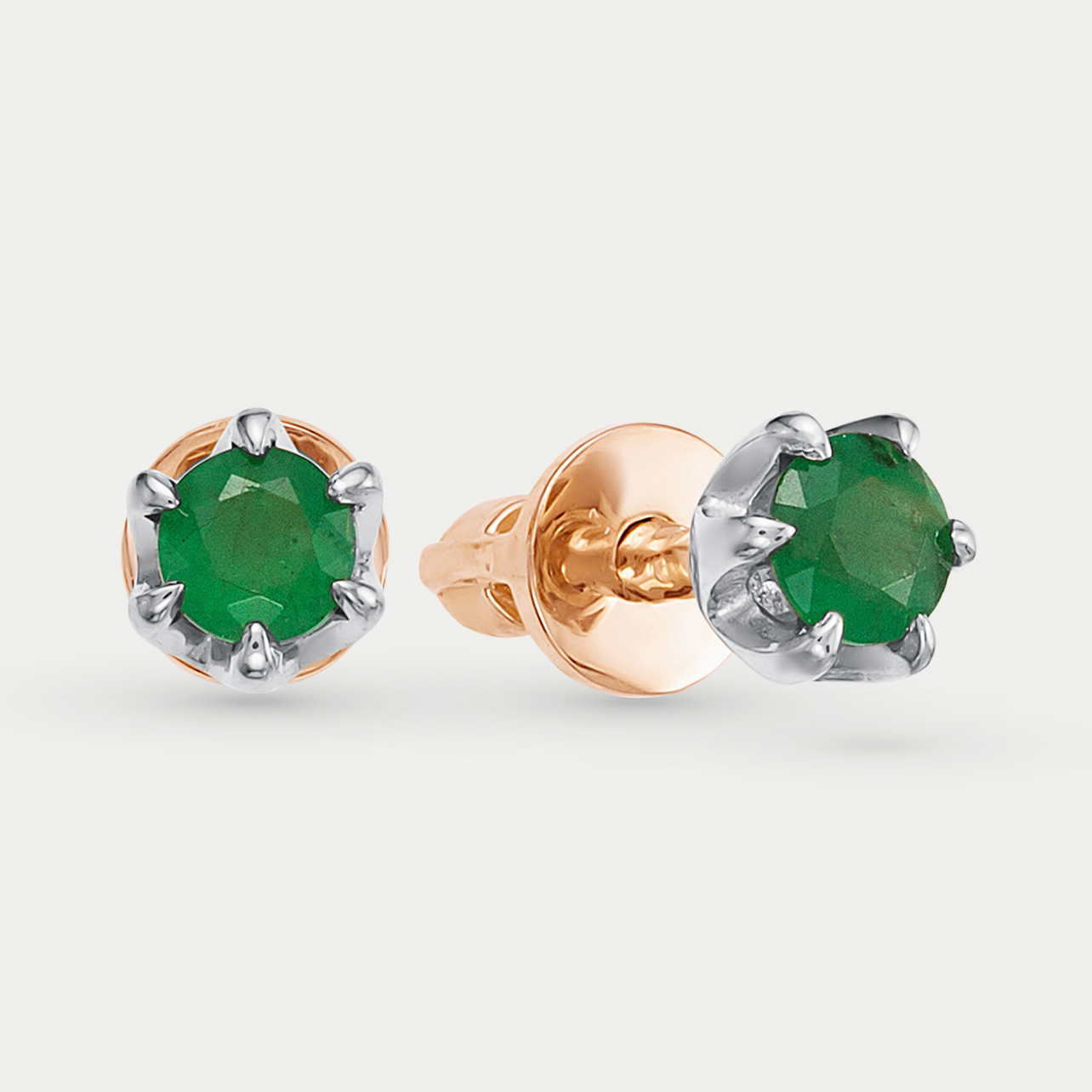 

Серьги из красного золота Vesna jewelry 4050-151-11-00, изумруд, 4050-151-11-00