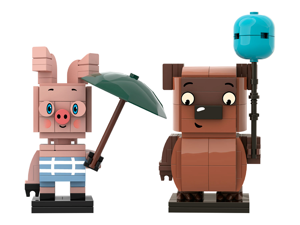 

Конструктор Brick Labs Союзмультфильм Винни-Пух и Пятачок, 203 деталей, AB-1105