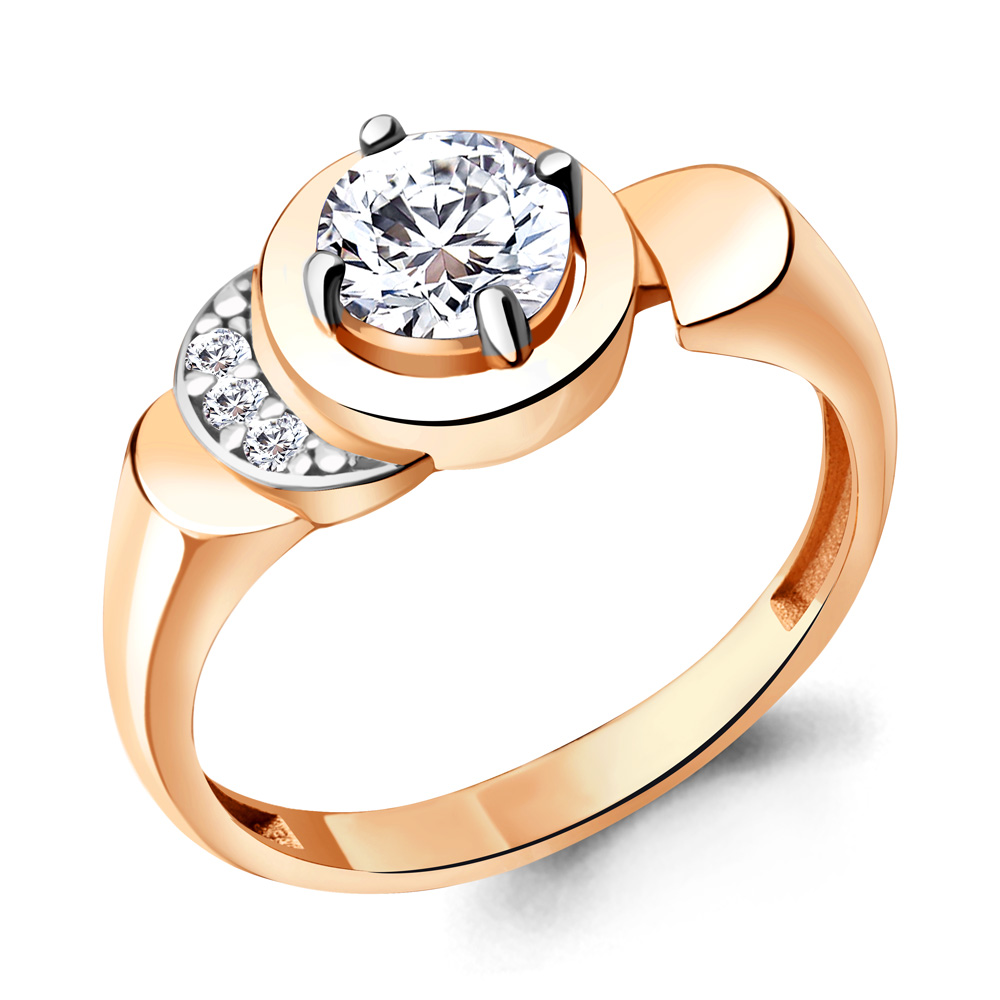 

Кольцо из серебра с фианитом Aquamarine Aquamarine 67406А_925_з р, 67406А_925_з