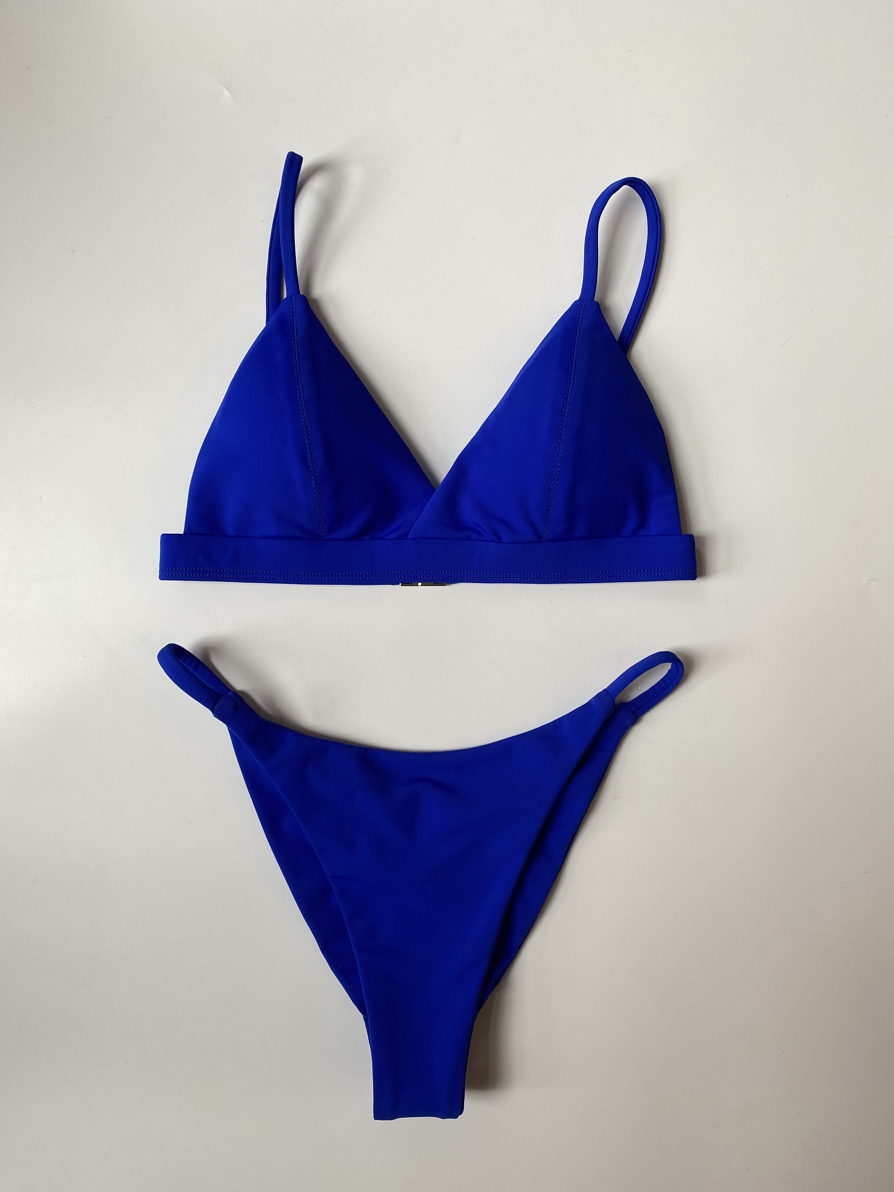 

Купальник раздельный женский Balibikini Лейла матовый синий S, Лейла матовый