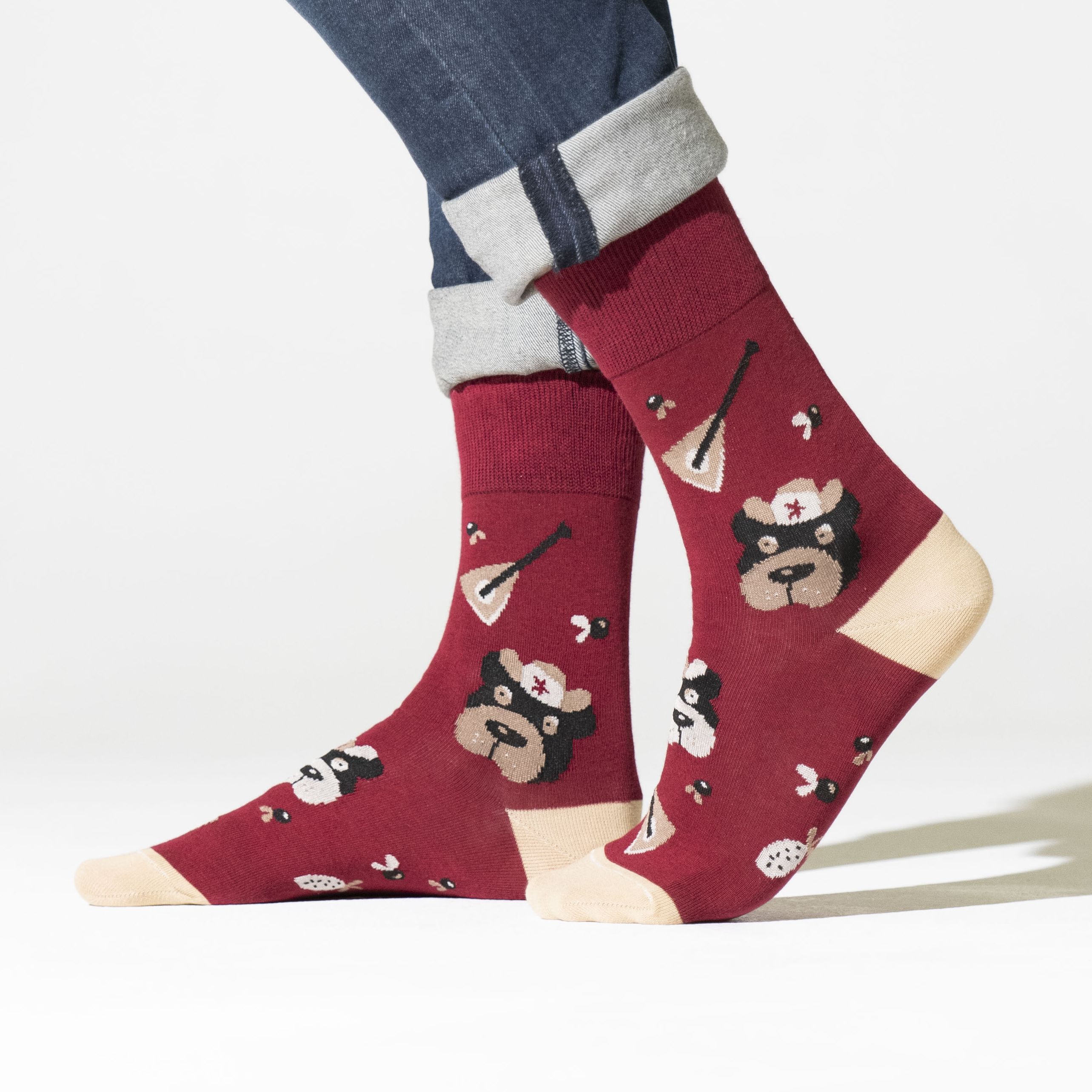 

Носки мужские St. Friday Socks 90е-1229-04/01/19 красные 42-46, Красный, 90е-1229-04/01/19