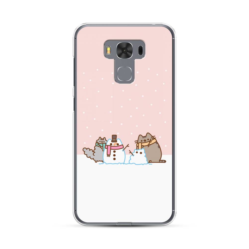 

Чехол Case Place 40950-5 для Asus ZenFone 3 Max (ZC553KL) "Котики в снегу", 40950-5