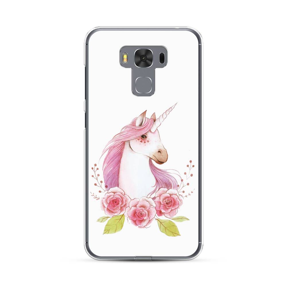 

Чехол Case Place 40950-1 для Asus ZenFone 3 Max (ZC553KL) "Единорог цветы", 40950-1