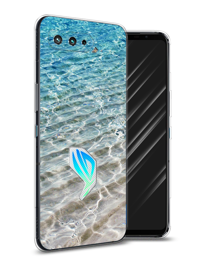 

Чехол Awog на Asus ROG Phone 5 "Волны 10", Голубой, 44250-4