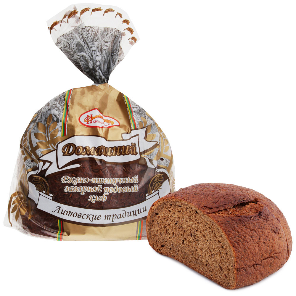 Хлеб Нижегородский хлеб Литовские традиции Домашний из смеси ржаной и пшеничной муки 400 г