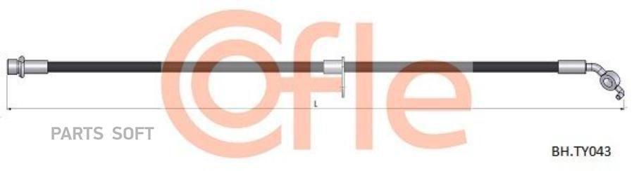 

Шланг Тормозной Передн Прав Toyota Rav 4 00- Cofle арт. 92.BH.TY043