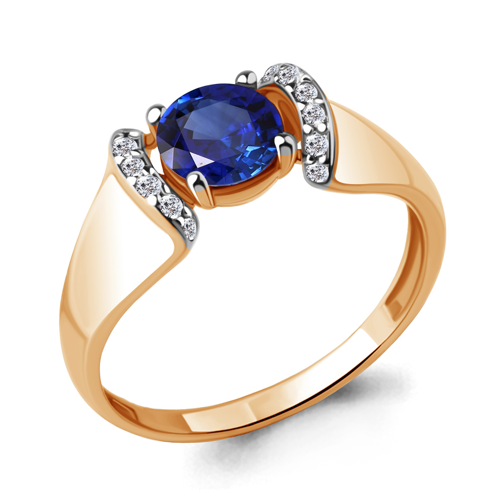 

Кольцо из серебра с фианитом Aquamarine Aquamarine 67405АБ_925_з р, 67405АБ_925_з