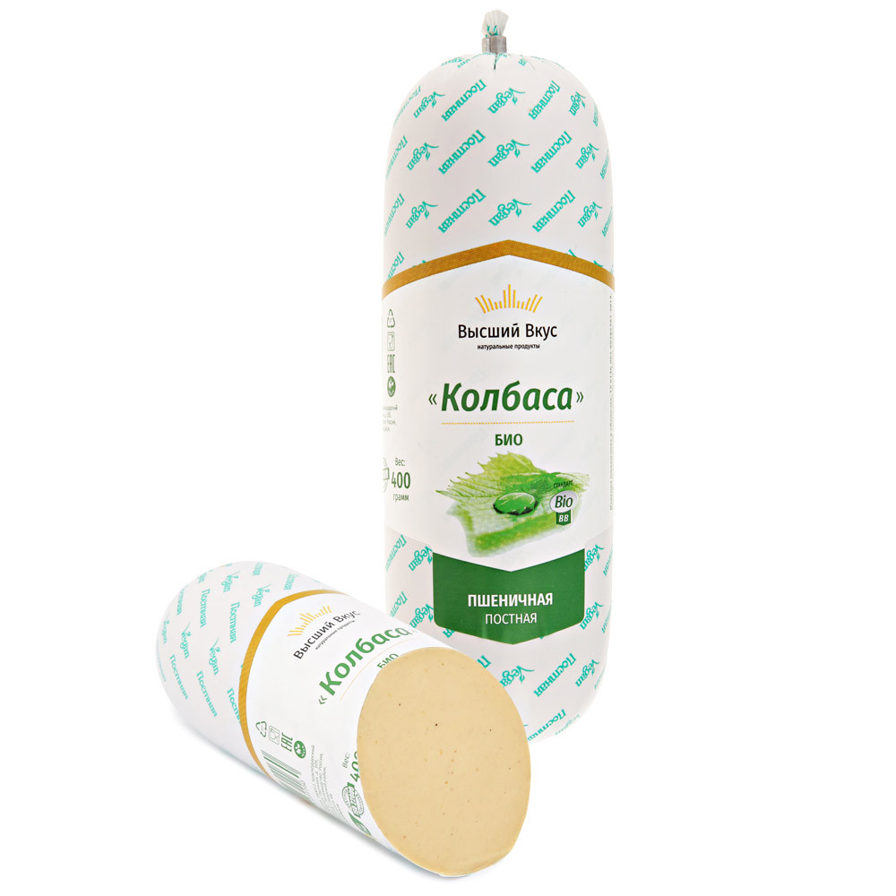 

Колбаса веганская вареная Высший Вкус Био 400 г