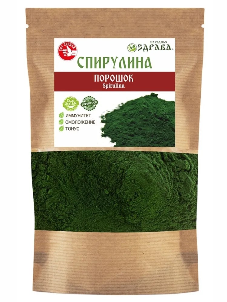 

Спирулина Порошок Народная Здрава 100 грамм