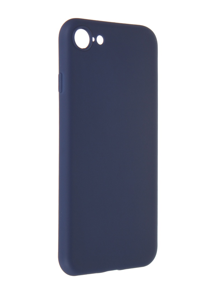 фото Чехол alwio для apple iphone 7/8/se 2020 soft touch dark blue asti78bl