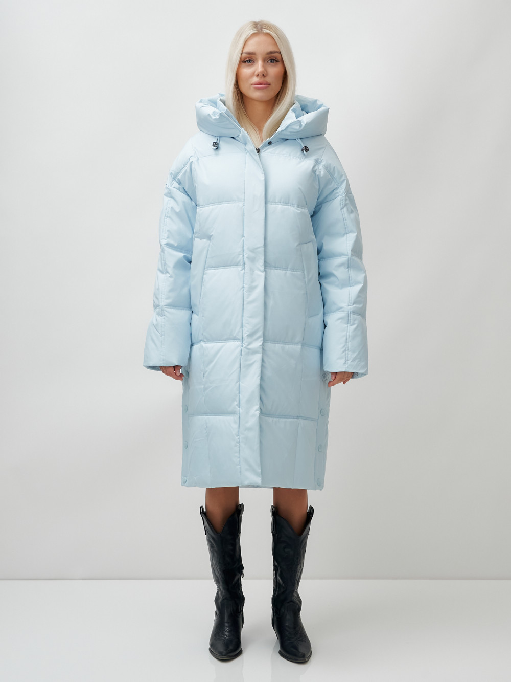 

Пальто женское MTFORCE 9619 голубое L, Голубой, 9619