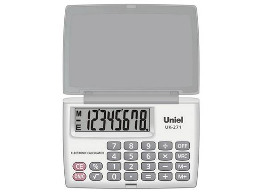 Калькулятор Uniel UK-271H серый