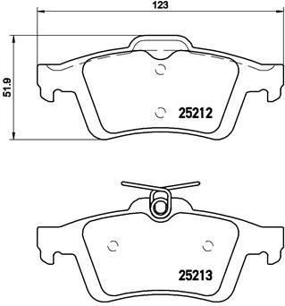 

Комплект тормозных колодок Brembo P24148