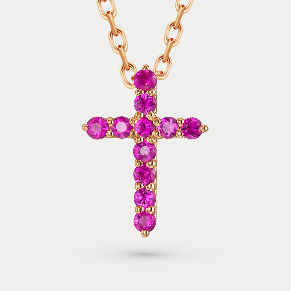 

Бегунок из красного золота Vesna jewelry 31285-150-12-00, рубин, 31285-150-12-00