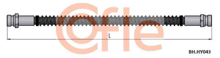 

Шланг Тормозной Задн Лев Hyundai Getz 02- Cofle арт. 92.BH.HY043