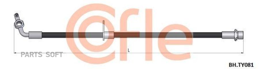 

Шланг Тормозной Передн Прав Toyota Land Cruiser 100 98- Lexus Lx 98- Cofle арт. 92.BH.TY0