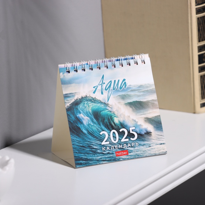 

Календарь Hatber Aqua настольный домик 2025 год, 10 х 10 см, 10788824