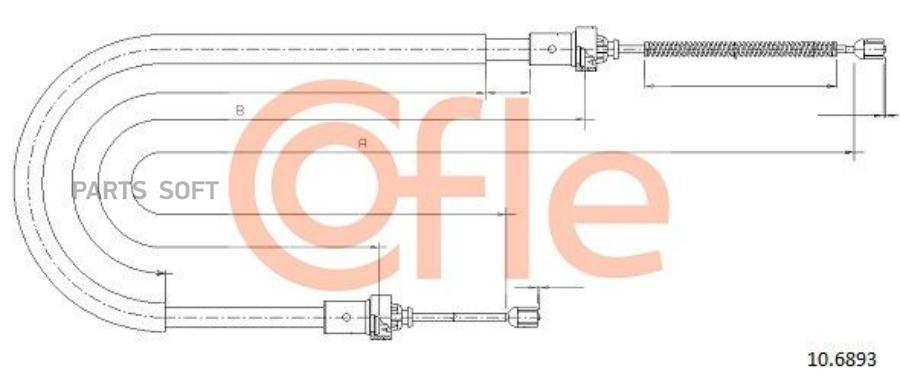 

Трос Стояночного Тормоза Задн Dacia Sandero All 08- Cofle арт. 92.10.6893