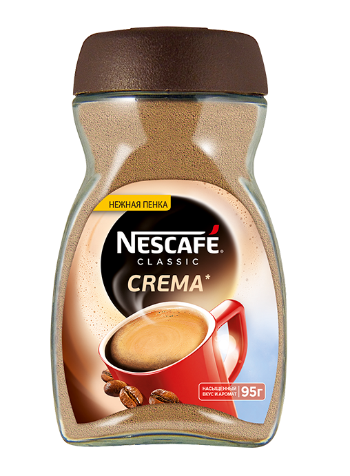 Кофе Nescafe Classic Crema растворимый гранулированный 95 г