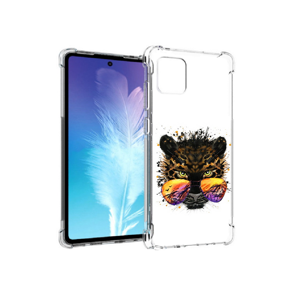 

Чехол MyPads Tocco для Samsung Galaxy Note 10 Lite тропический леопард (PT142413.491.649), Прозрачный, Tocco