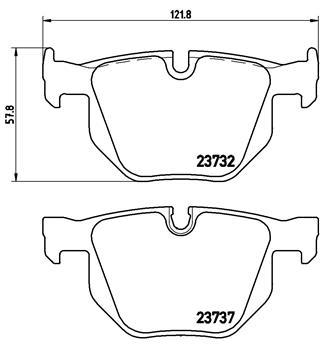 

Комплект тормозных колодок Brembo P06033