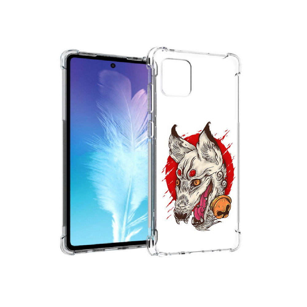 

Чехол MyPads Tocco для Samsung Galaxy Note 10 Lite страшная собака (PT142413.491.627), Прозрачный, Tocco