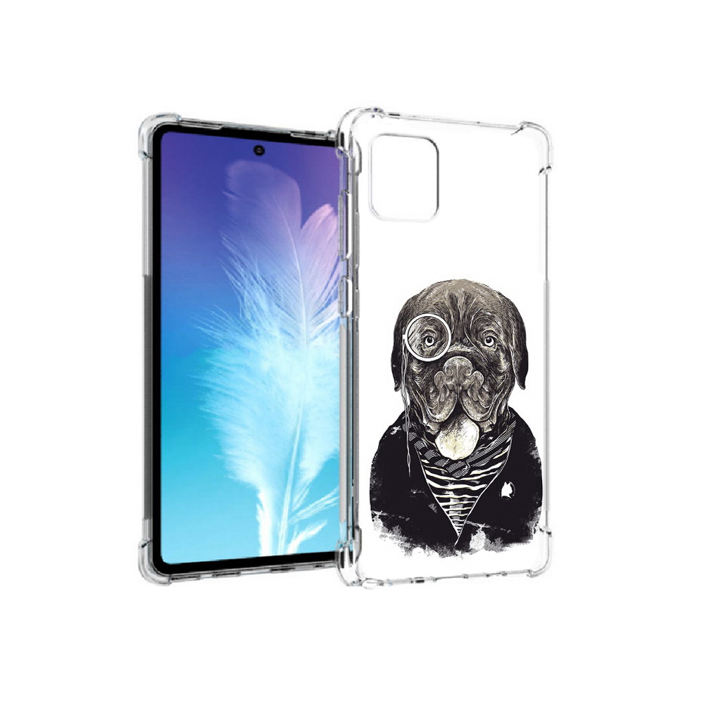 

Чехол MyPads Tocco для Samsung Galaxy Note 10 Lite солидный песик (PT142413.491.615), Прозрачный, Tocco