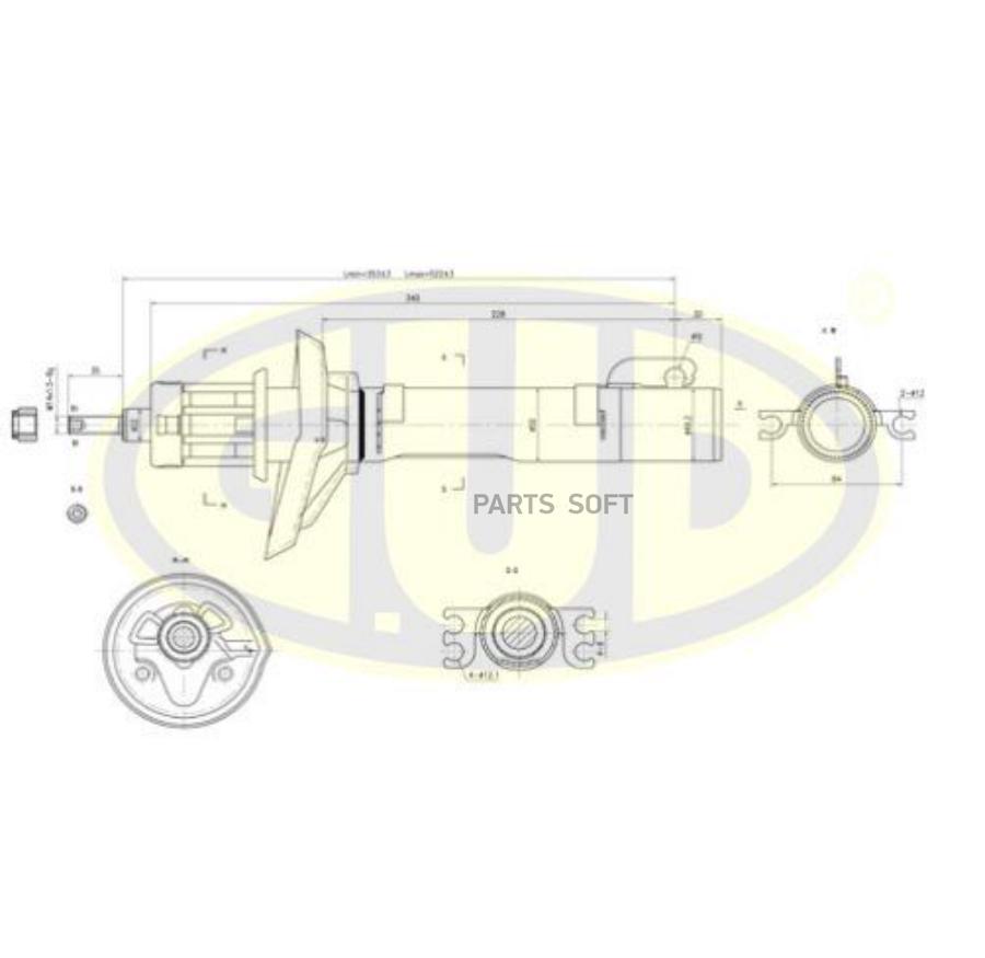 

Амортизатор Подвески G.U.D Gsa634812