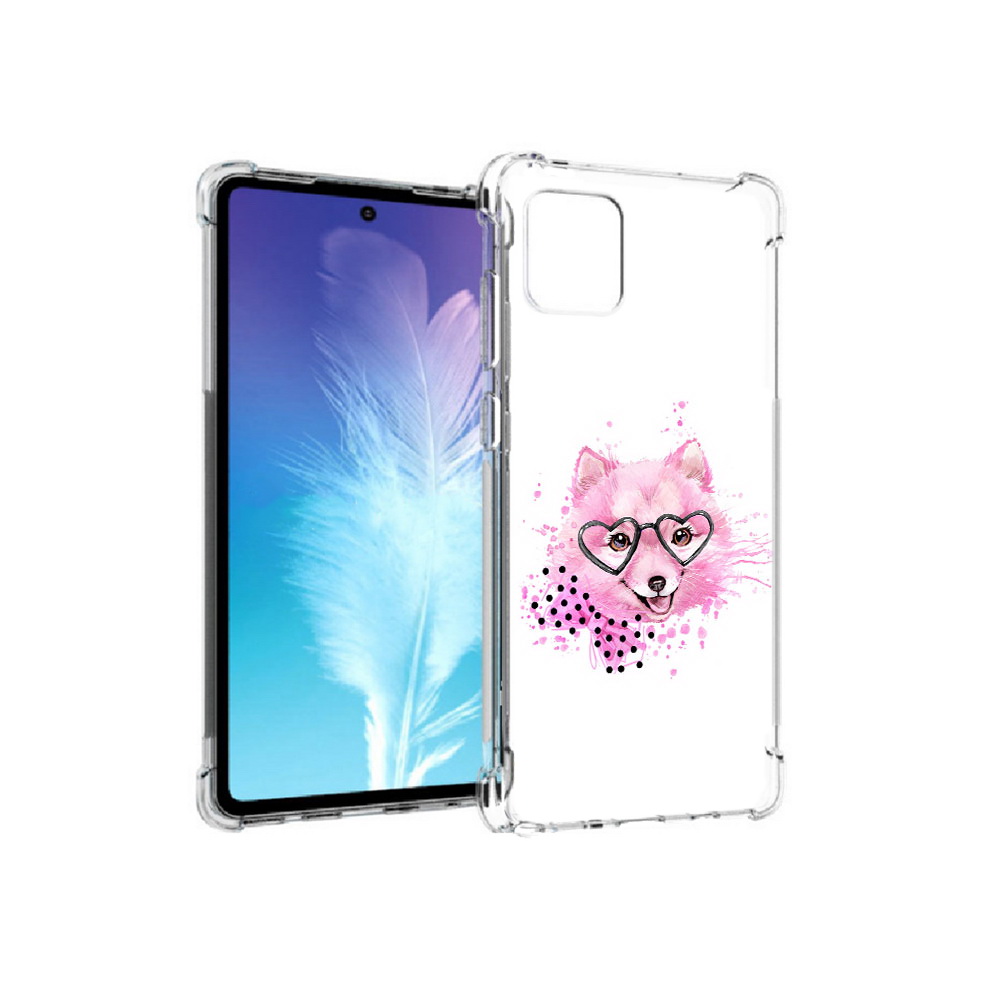 

Чехол MyPads Tocco для Samsung Galaxy Note 10 Lite розовый волченок (PT142413.491.585), Прозрачный, Tocco