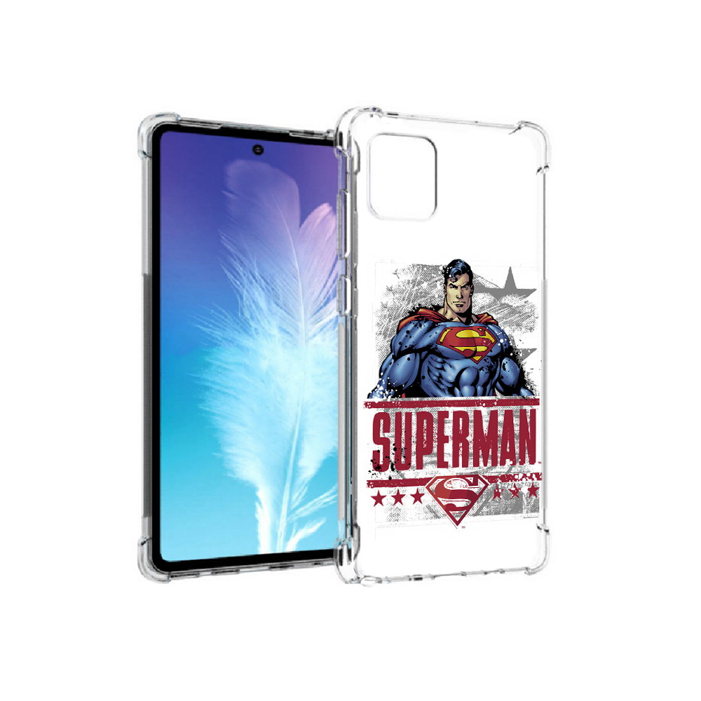 

Чехол MyPads Tocco для Samsung Galaxy Note 10 Lite рисунок супермен (PT142413.491.583), Прозрачный, Tocco