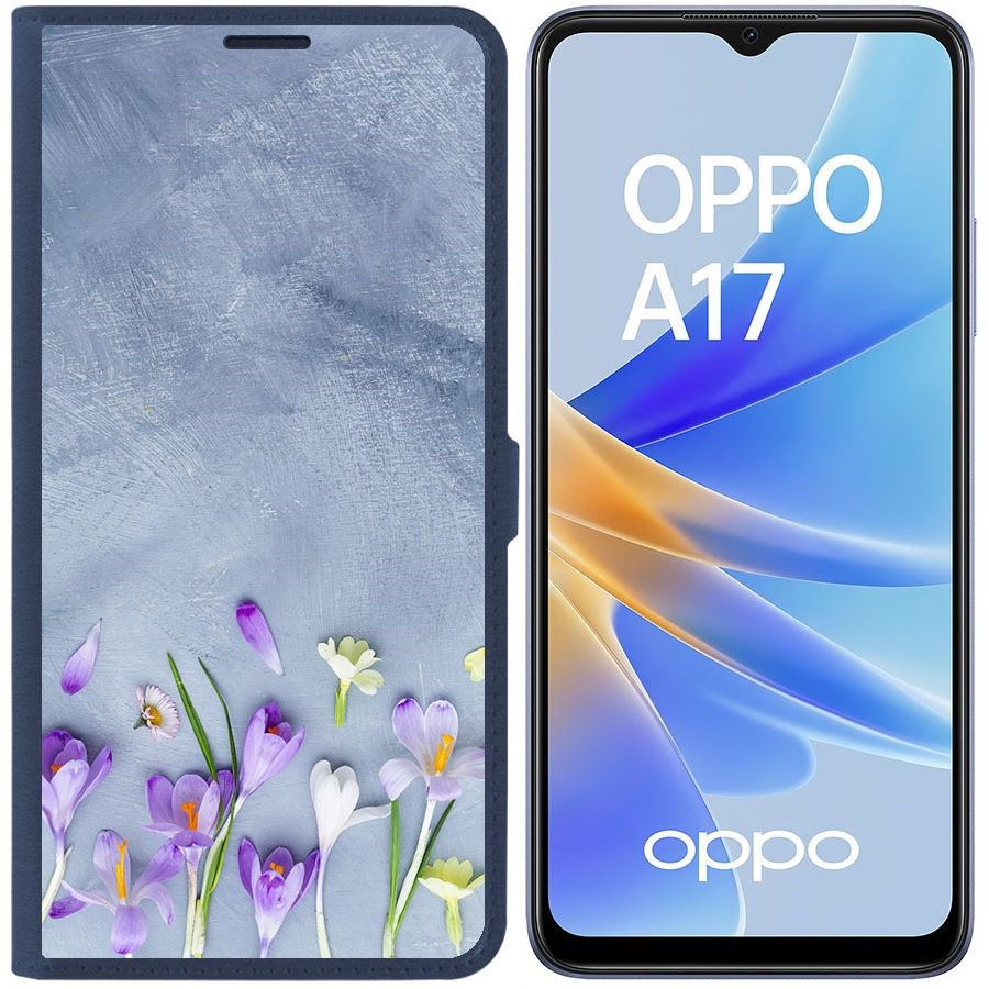 Чехол-книжка Eco Book для Oppo A17k Цветочное настроение