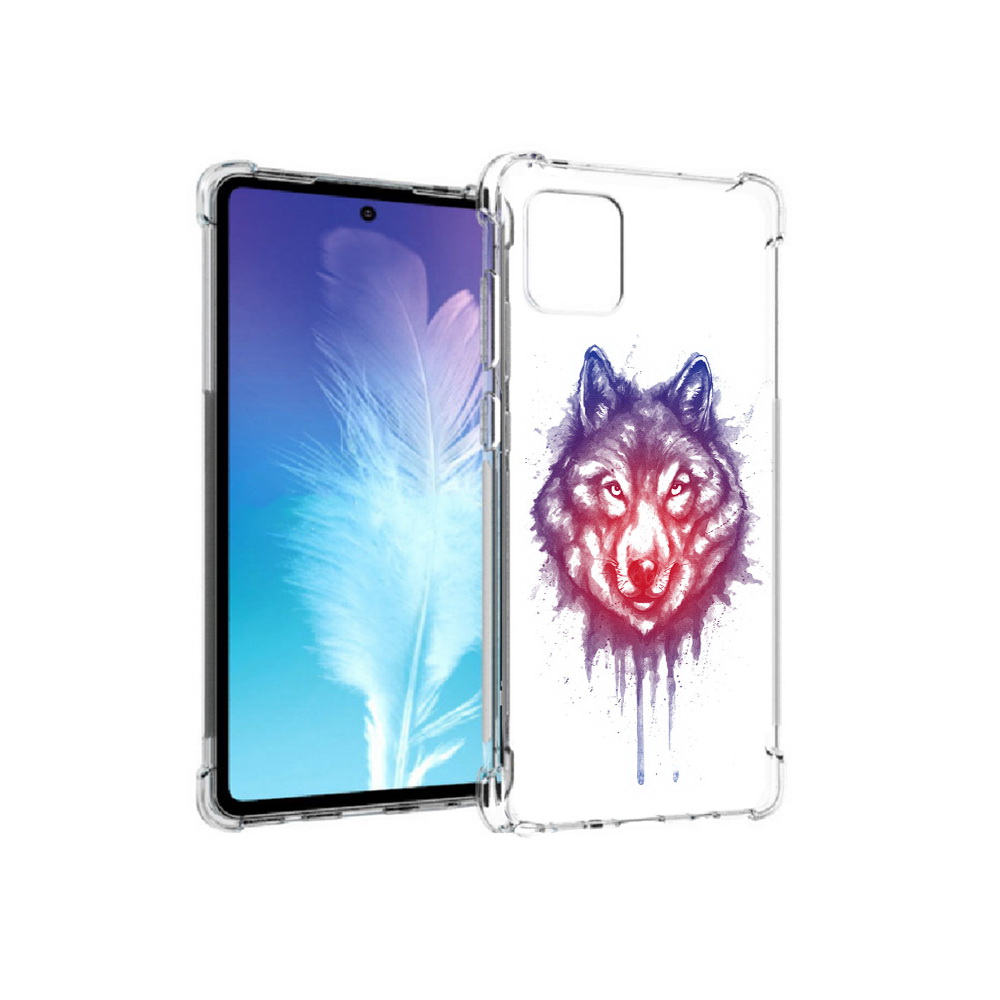 

Чехол MyPads Tocco для Samsung Galaxy Note 10 Lite пушистый волк (PT142413.491.561), Прозрачный, Tocco