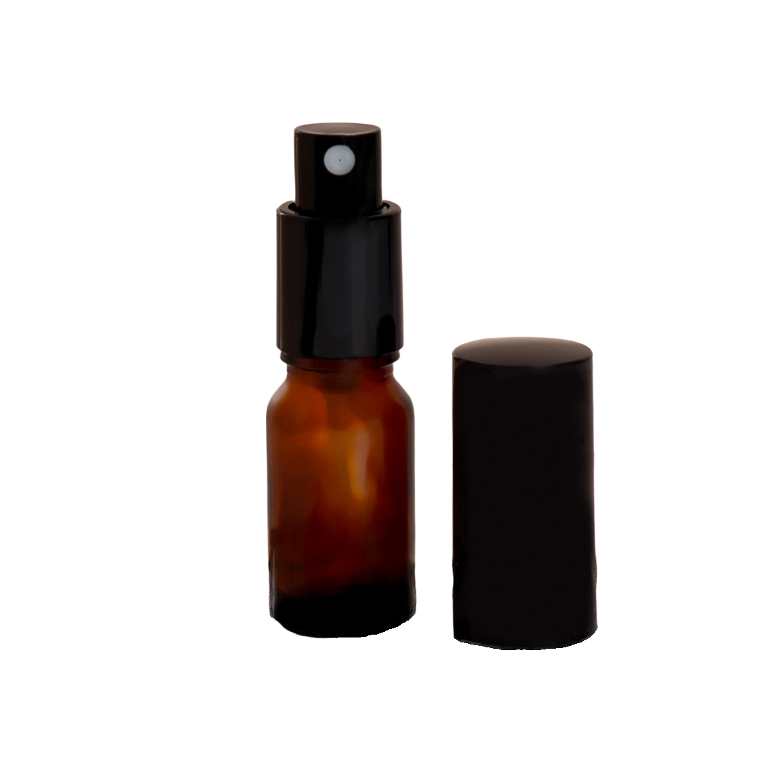 Флакон для парфюма, с распылителем, 10 мл, цвет коричневый/чёрный 7588711