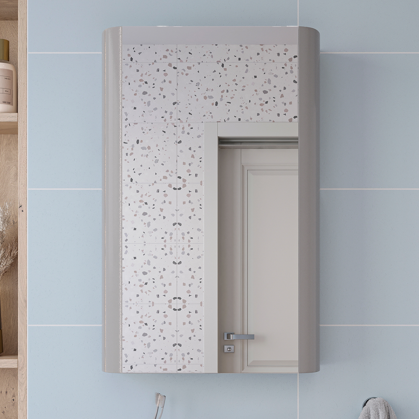 

Зеркало-шкаф VOQ Bold 45 premium grey, Серый, Bold