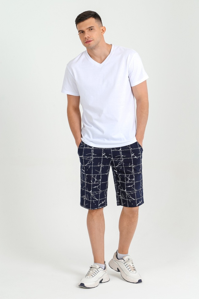 Шорты домашние мужские Виолетта Эльбрус-5 синие 56 RU