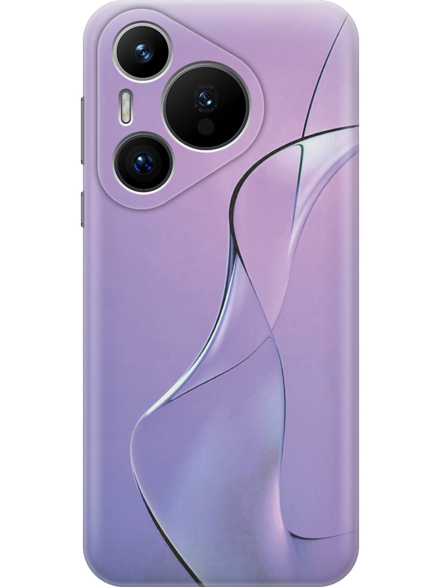 

Силиконовый чехол на Huawei Pura 70 с принтом "Сиреневый изгиб", Прозрачный;розовый;фиолетовый, 782624631