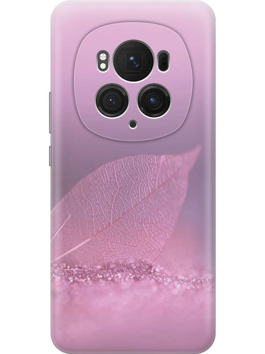 

Силиконовый чехол на Honor Magic6 Pro с принтом "Листок в розовых блестках", Прозрачный;розовый;фиолетовый, 782623422