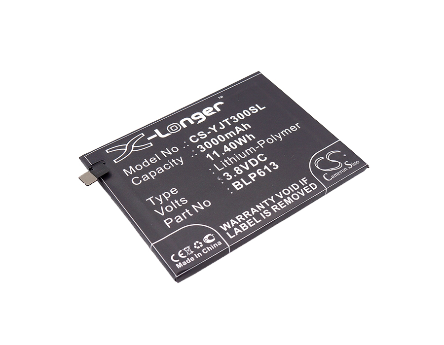 

Аккумулятор CS-YJT300SL BLP613 для Oneplus 3 3.8V/3000mAh/11.40Wh, CS-YJT300SL