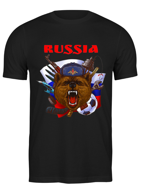 

Свитшот мужской Printio Россия черный S, Россия