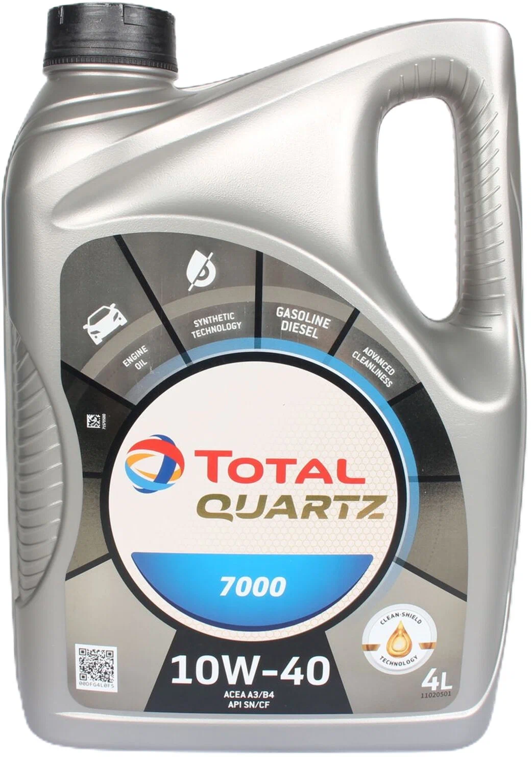 

Моторное масло Total полусинтетическое QUARTZ 7000 10W40 4л, QUARTZ 7000 10W-40