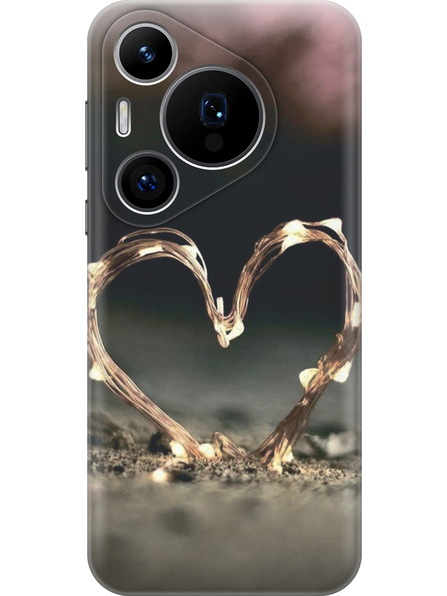 

Силиконовый чехол на Huawei Pura 70 Pro / 70 Pro+ с принтом "Светящееся сердце", Прозрачный;желтый;черный, 782625291
