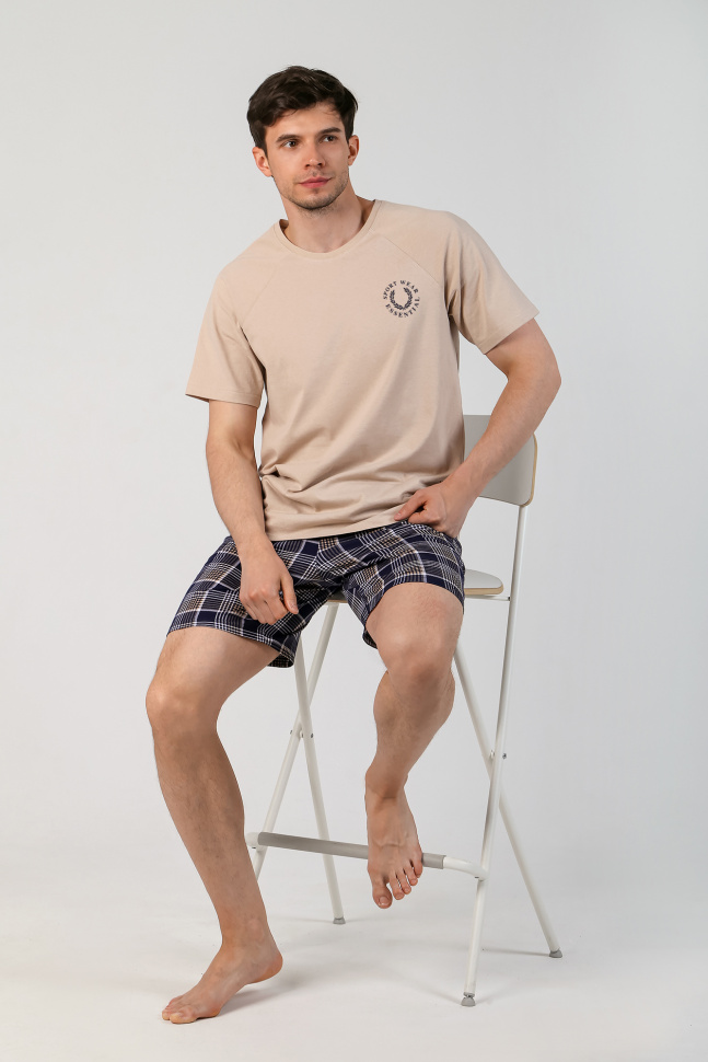 Комплект домашний мужской Виолетта Бонд-3 разноцветный 50 RU