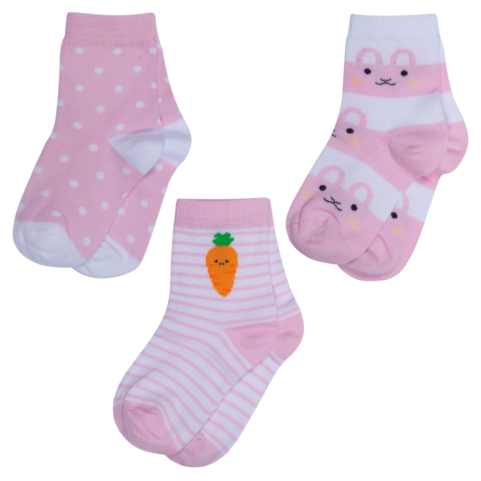 

Носки для девочек Rusocks 3-Д3-13792Д цв. розовый р. 20-22, Розовый;белый, 3-Д3-13792Д