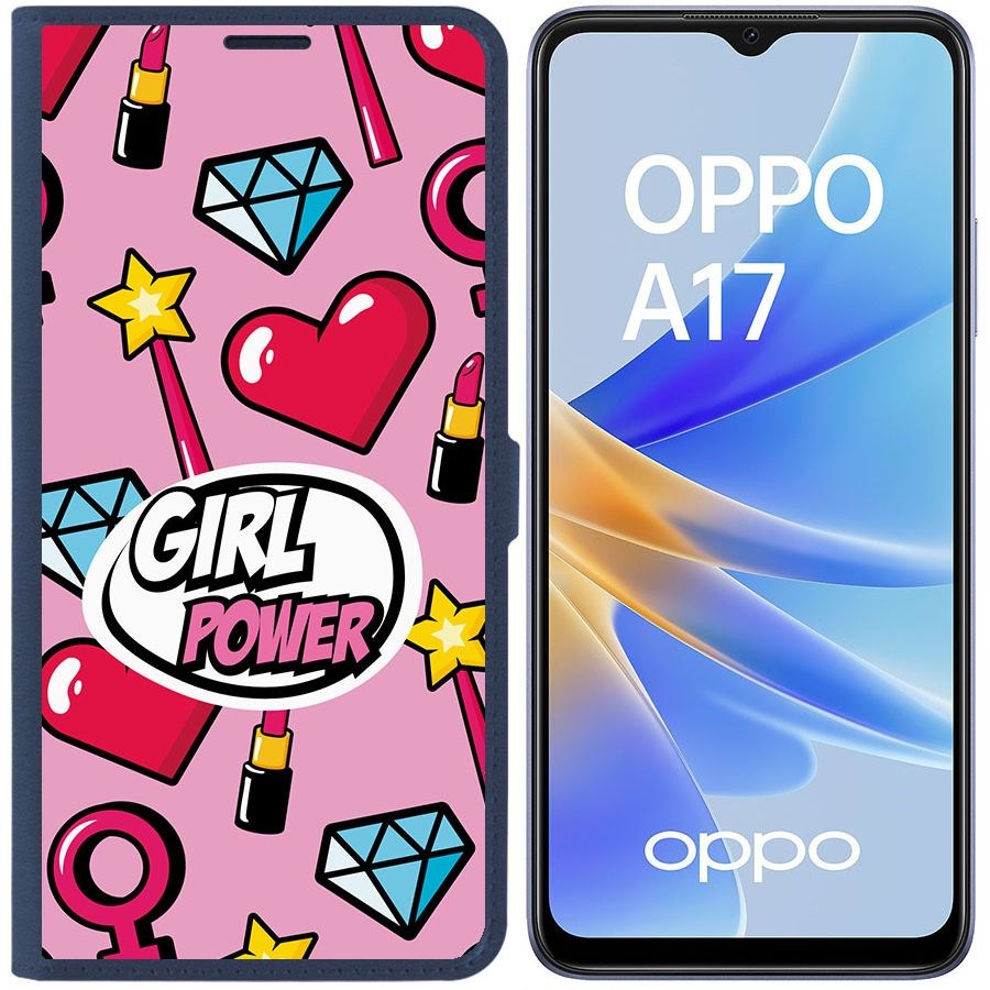 Чехол-книжка Eco Book для Oppo A17 Girl Power