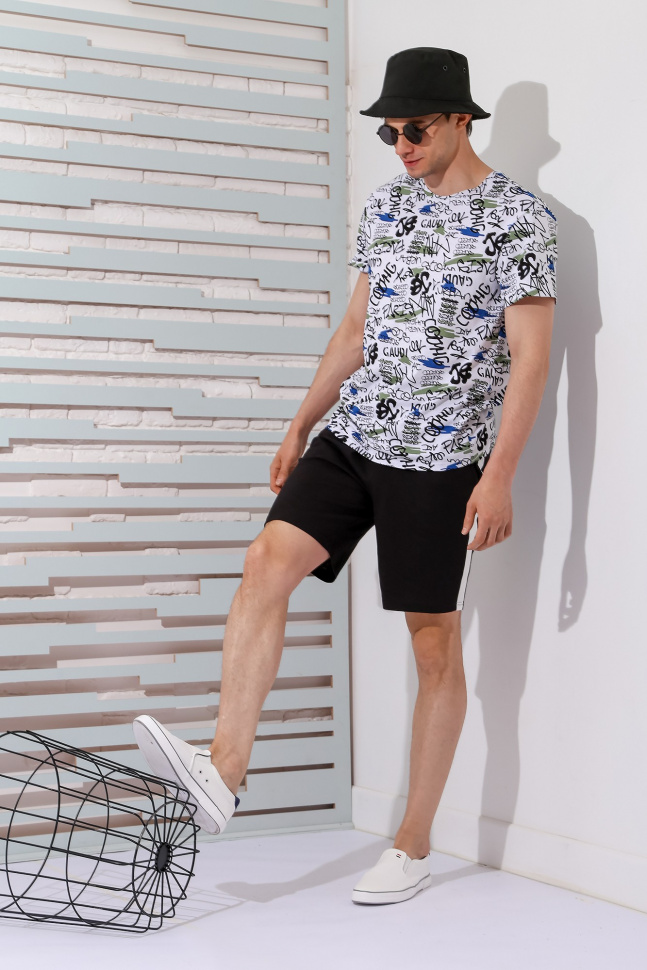 Комплект домашний мужской Виолетта Урбан-3 черный 52 RU