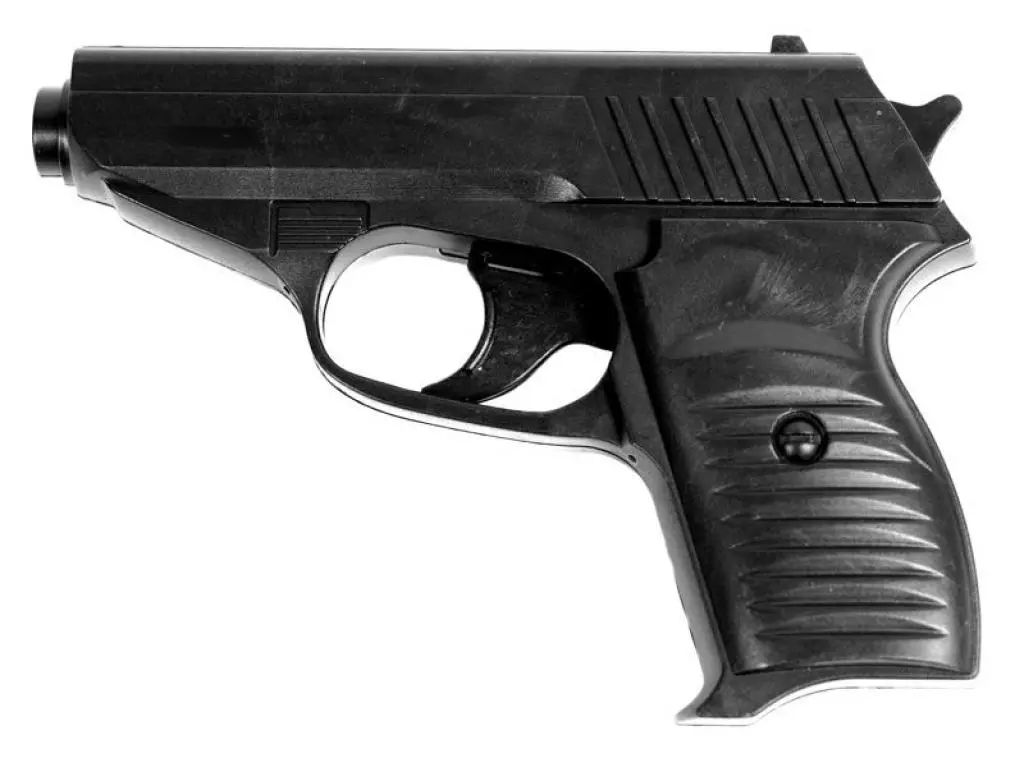 Пистолет Shantou B00035 пружинный 6 мм (пластик)